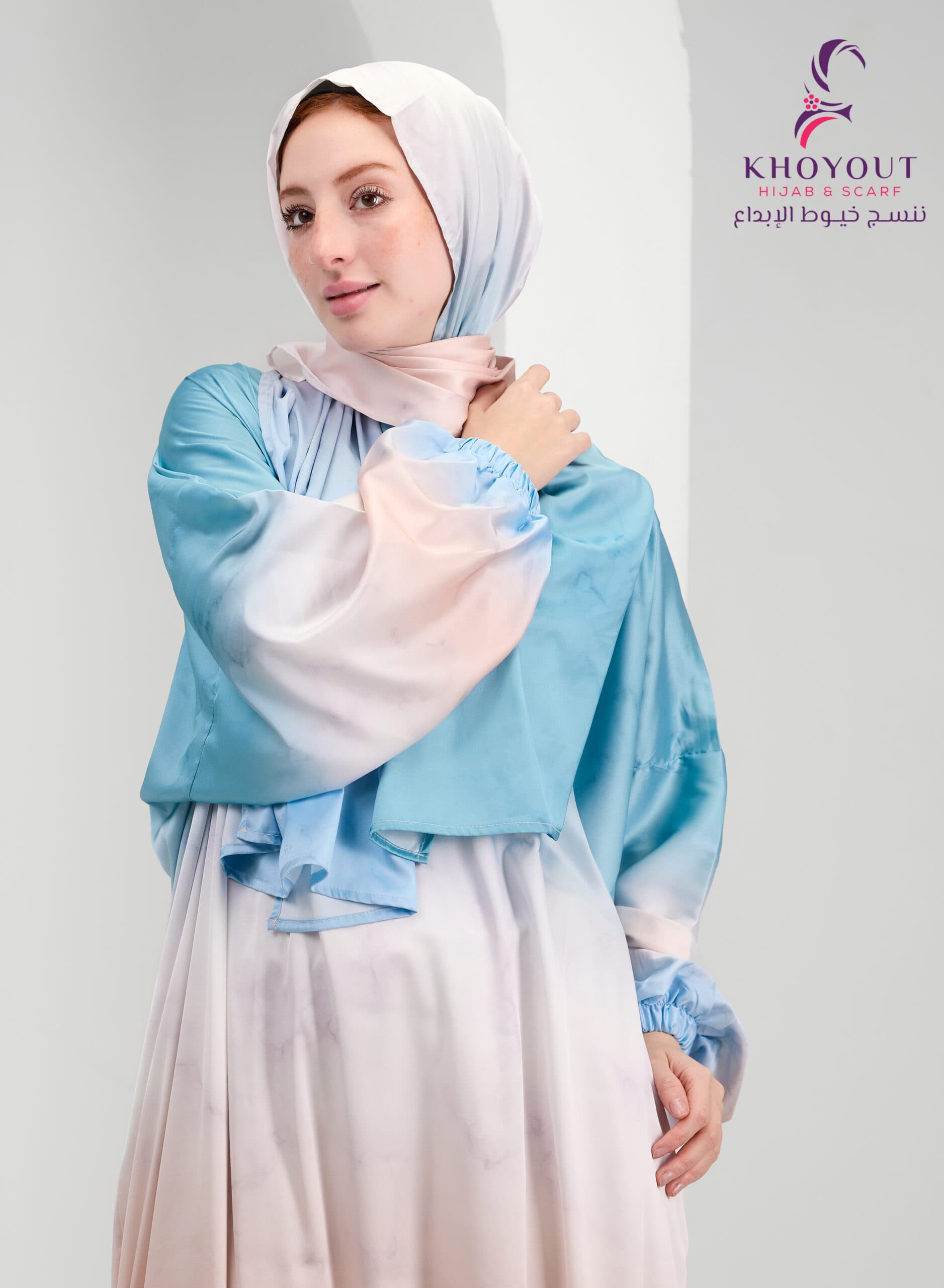 Printed Satin Prayer Dress 88