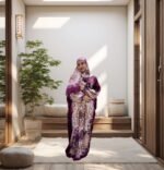 printed satin prayer dress 9