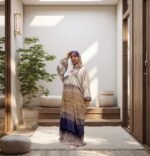 printed satin prayer dress 2