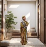 printed satin prayer dress 23 - Image 3