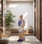 printed satin prayer dress 1 - Image 2
