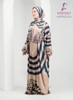 printed satin prayer dress 52 - Image 2