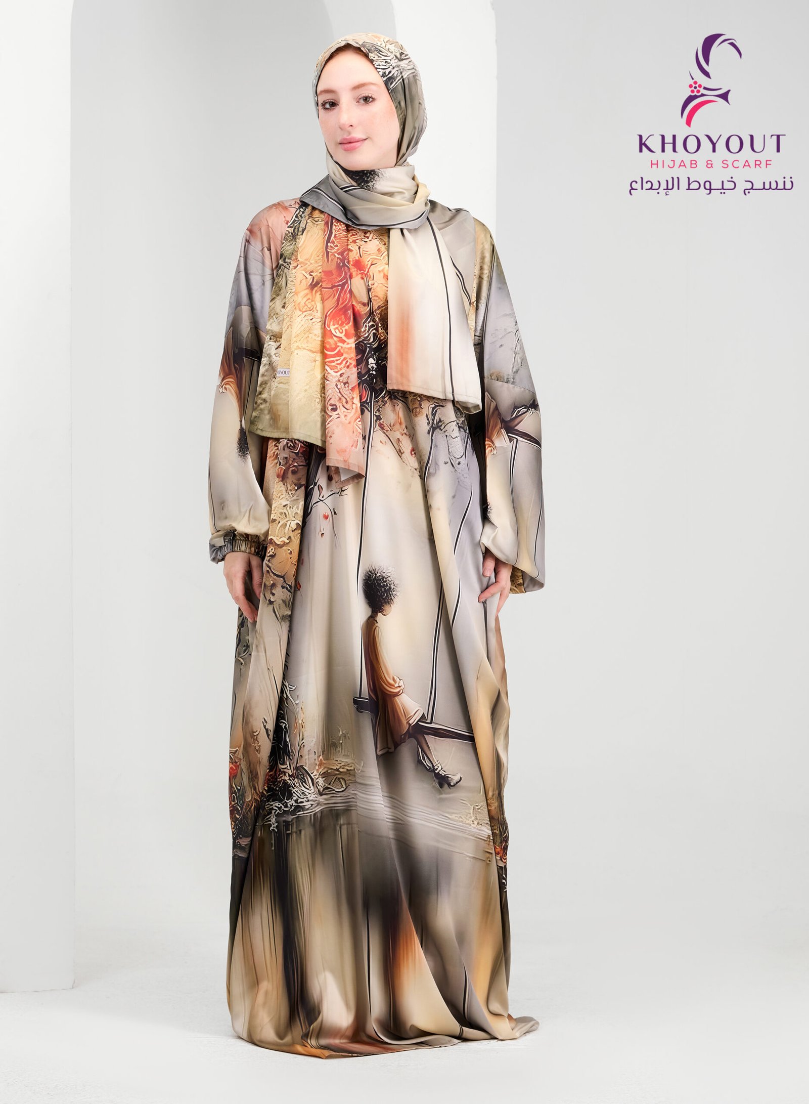 5O6A6318 printed satin prayer dress 53 - Image 1
