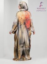 printed satin prayer dress 53 - Image 3