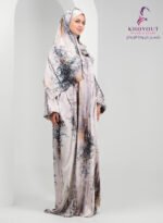 printed satin prayer dress 54 - Image 2