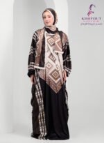 printed satin prayer dress 55 - Image 2