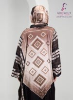 printed satin prayer dress 55 - Image 3