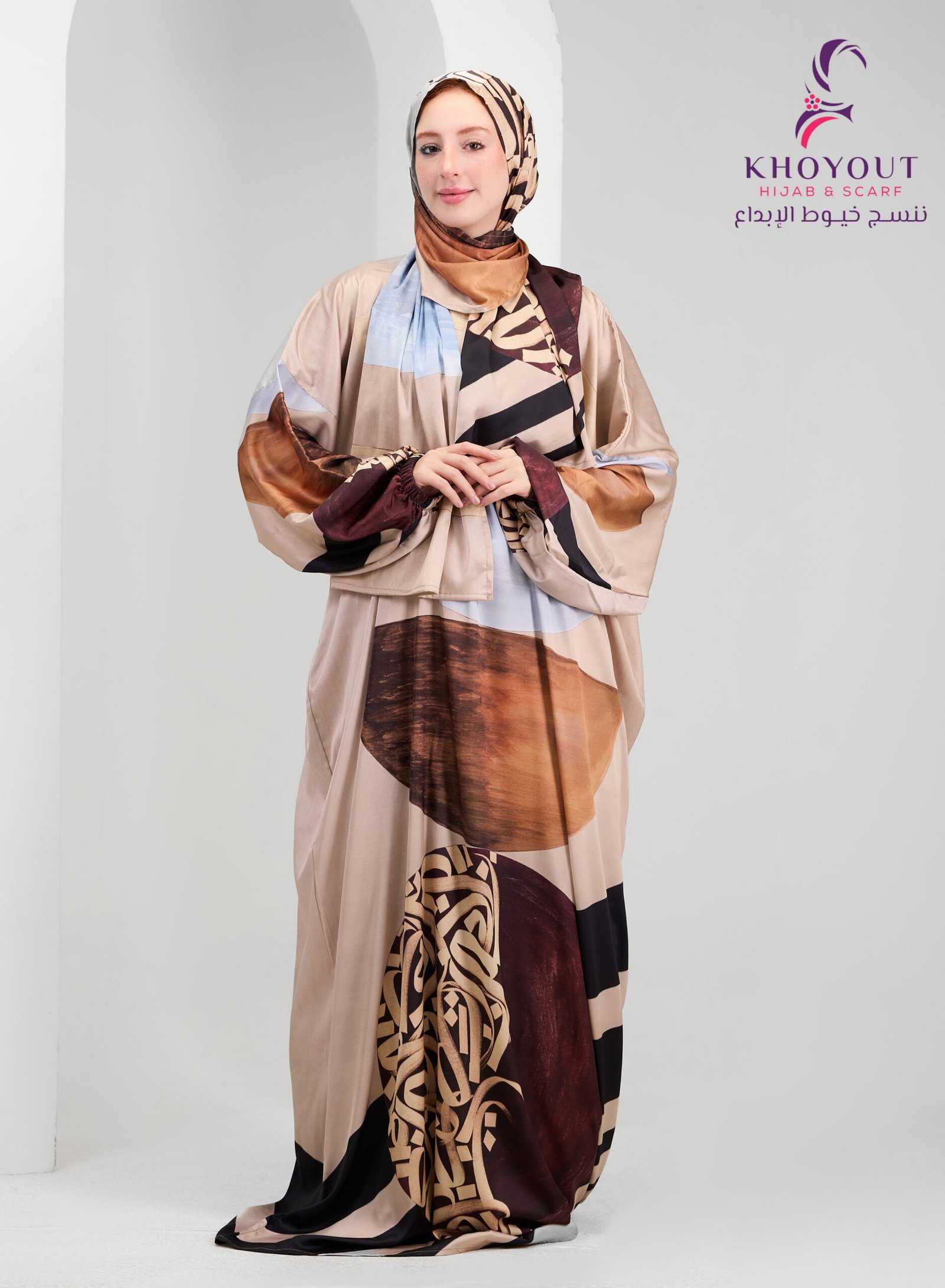 5O6A6342 printed satin prayer dress 57 - Image 1