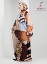 printed satin prayer dress 57 - Image 2