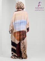 printed satin prayer dress 57 - Image 3