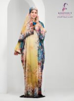 printed satin prayer dress 59 - Image 3