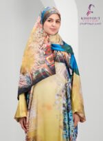 printed satin prayer dress 59 - Image 4