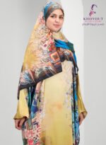 printed satin prayer dress 59 - Image 5