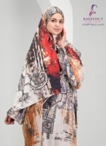 printed satin prayer dress 60 - Image 4