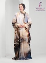 printed satin prayer dress 62 - Image 2