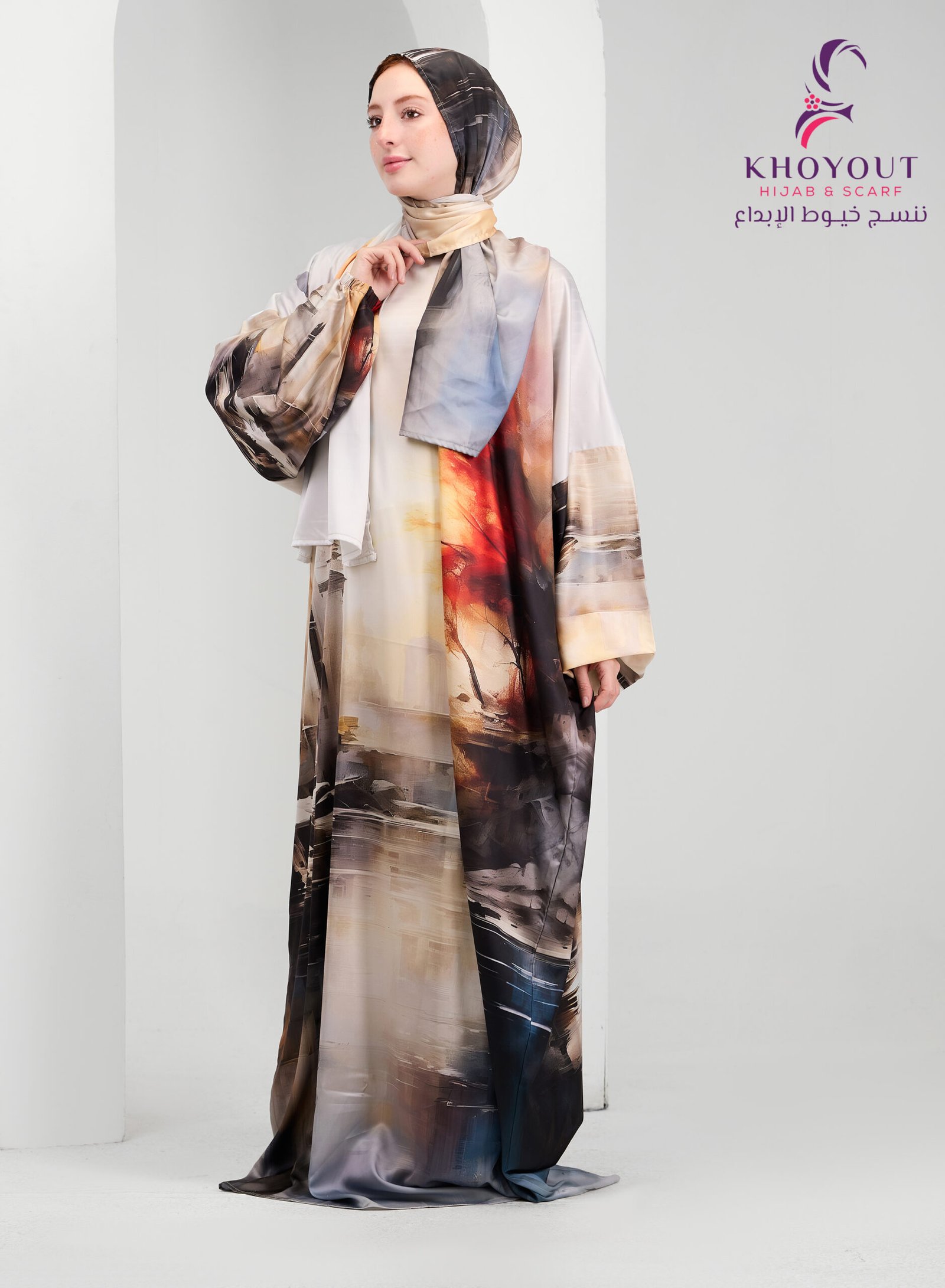 5O6A6373 printed satin prayer dress 62 - Image 1