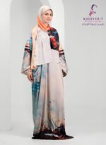 printed satin prayer dress 63 - Image 3