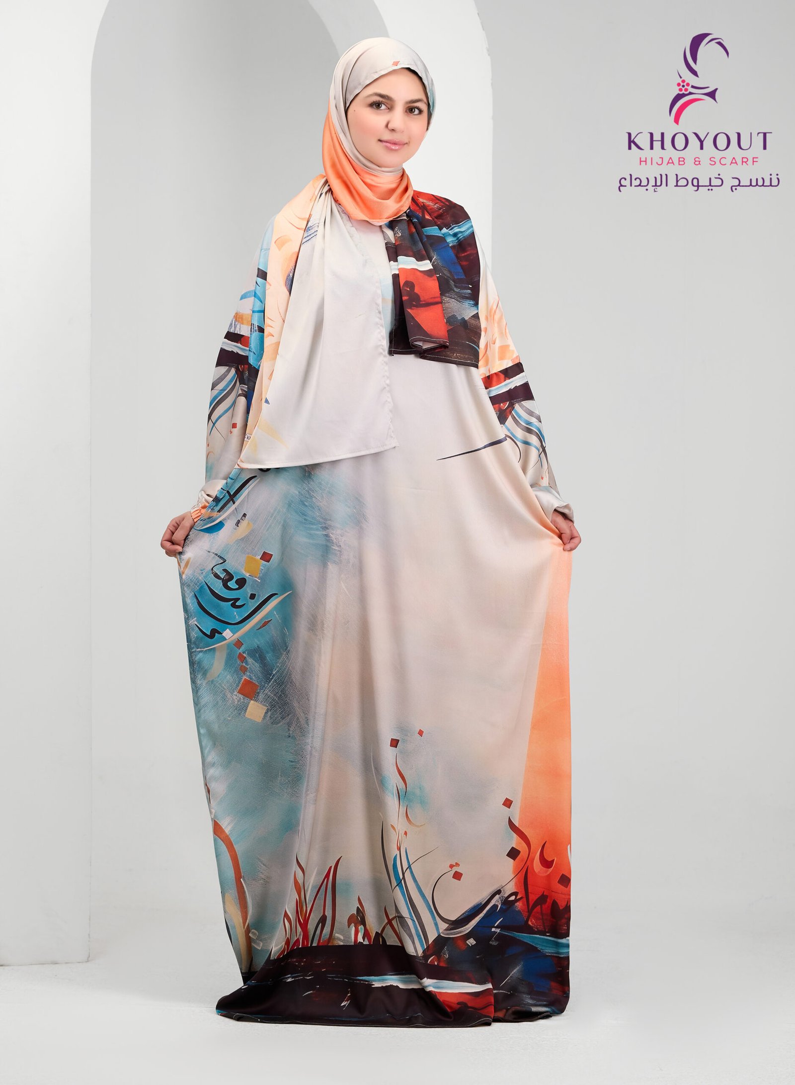 5O6A6379 printed satin prayer dress 63 - Image 1