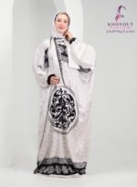 printed satin prayer dress 64 - Image 5