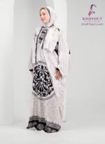 printed satin prayer dress 64 - Image 4