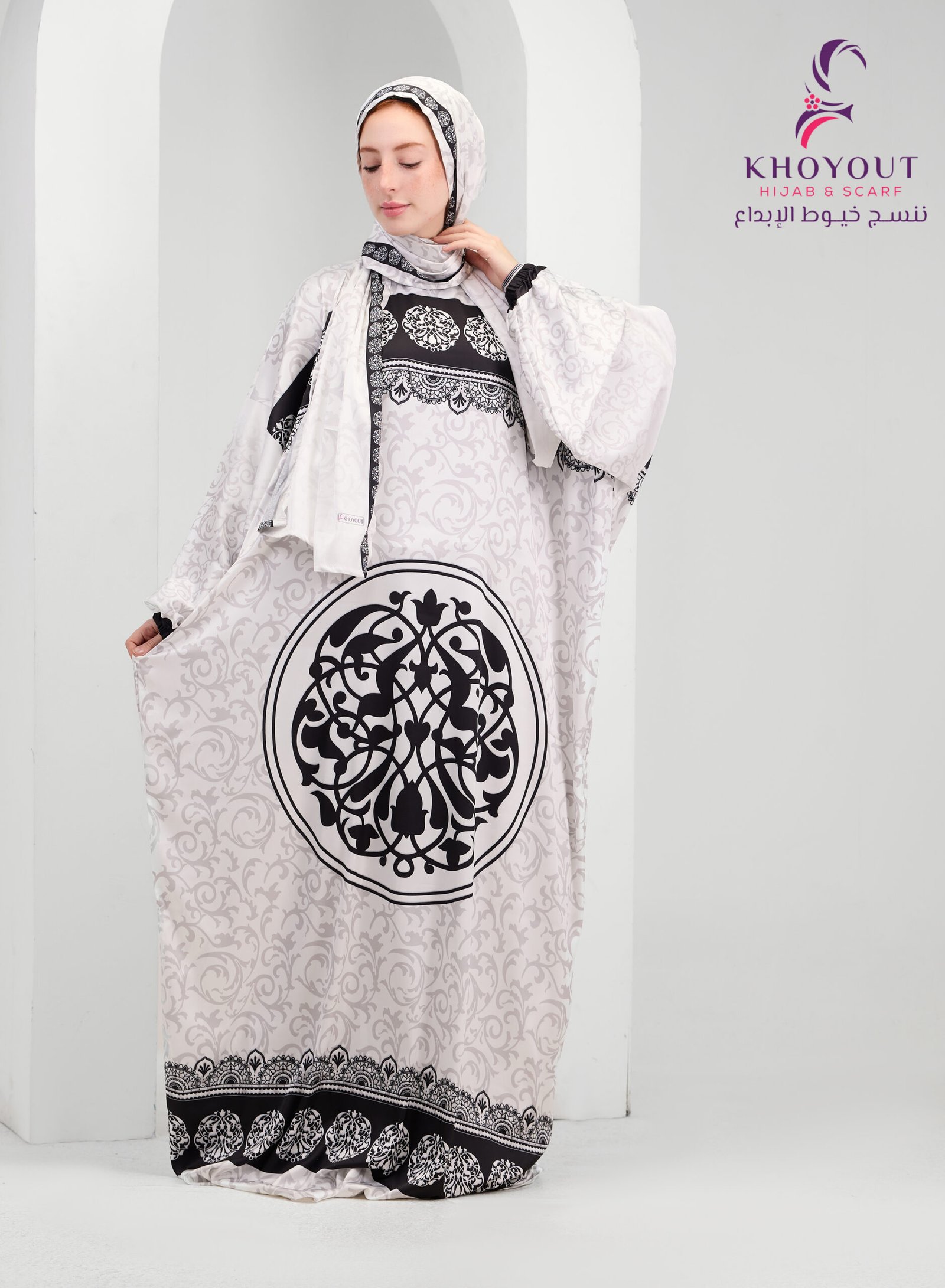 5O6A6384 printed satin prayer dress 64 - Image 1