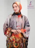 printed satin prayer dress 66 - Image 4