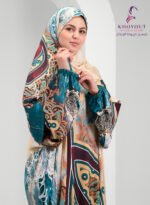 printed satin prayer dress 67 - Image 3