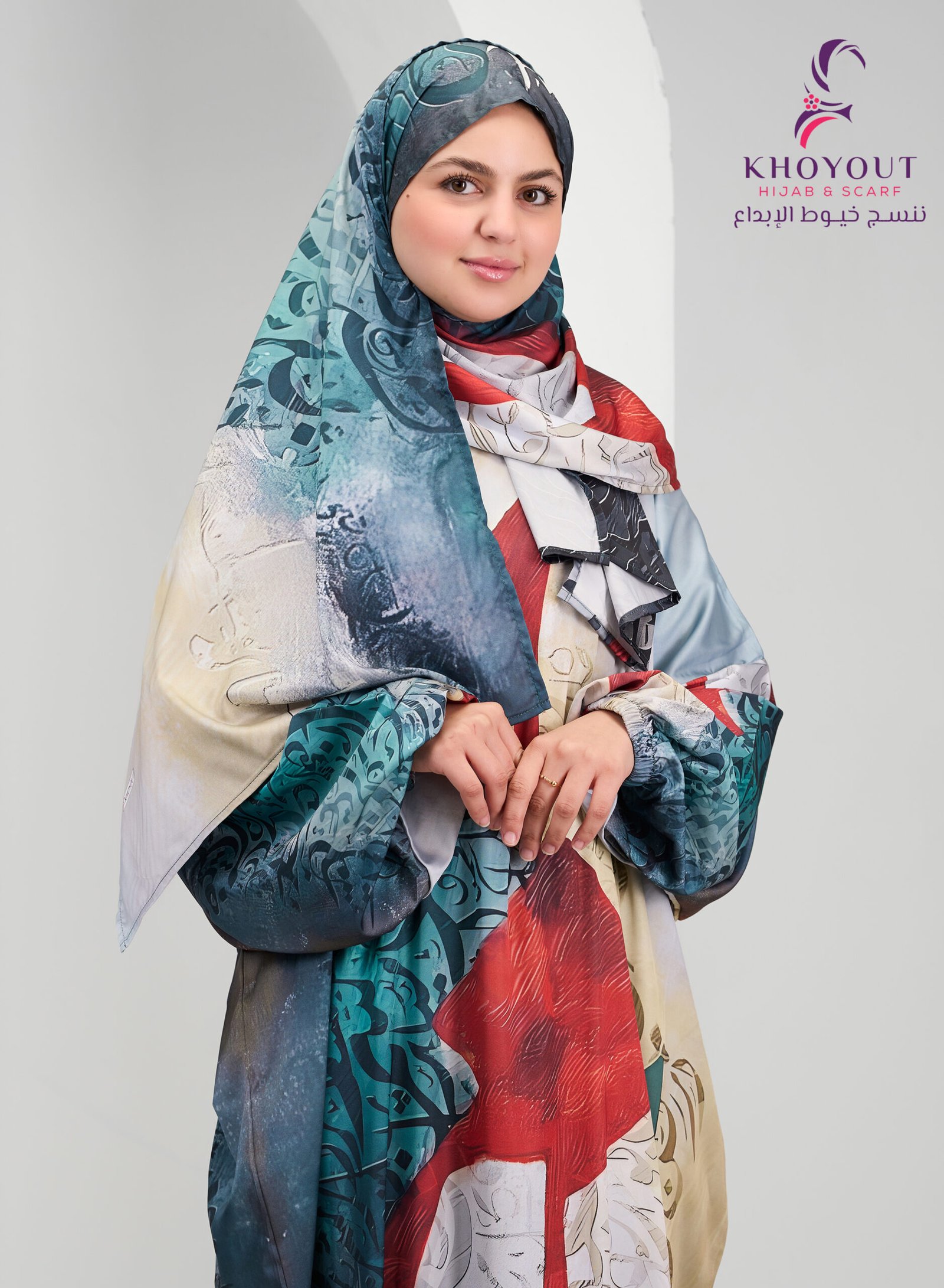 5O6A6414 printed satin prayer dress 69 - Image 1