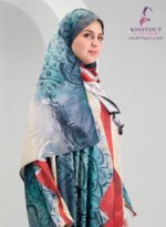 printed satin prayer dress 69 - Image 2