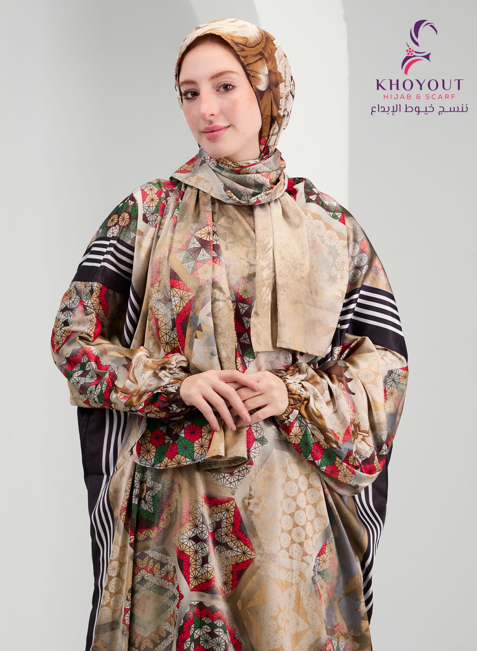 5O6A6423 printed satin prayer dress 70 - Image 1