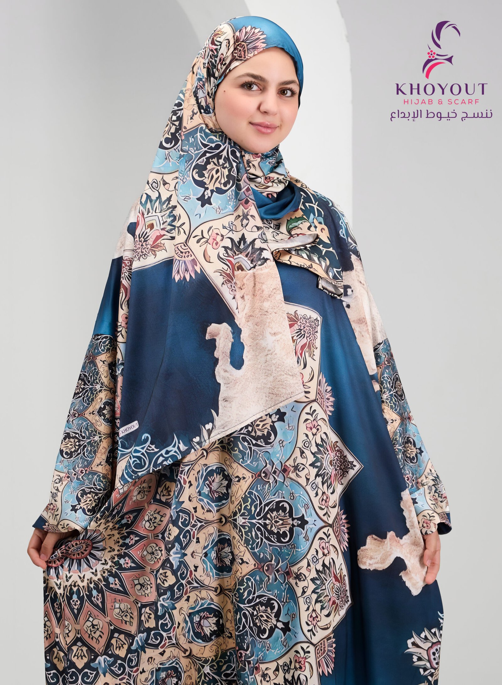 5O6A6448 printed satin prayer dress 73 - Image 1