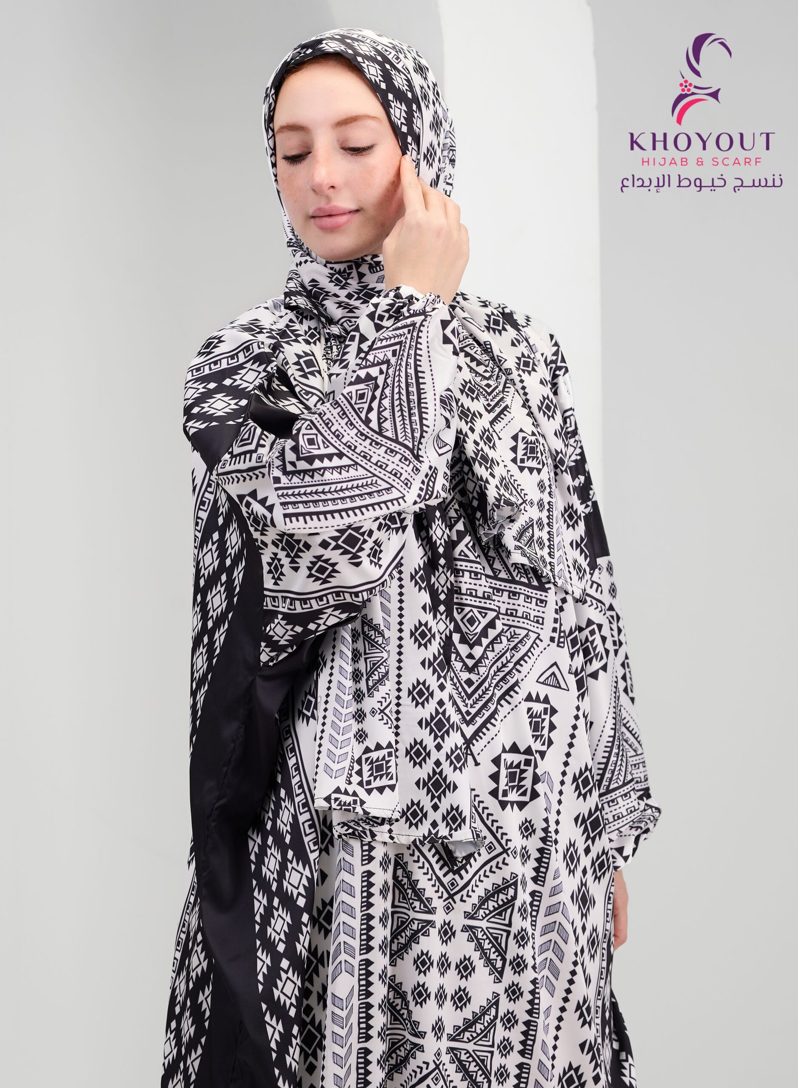 5O6A6454 printed satin prayer dress 74 - Image 1