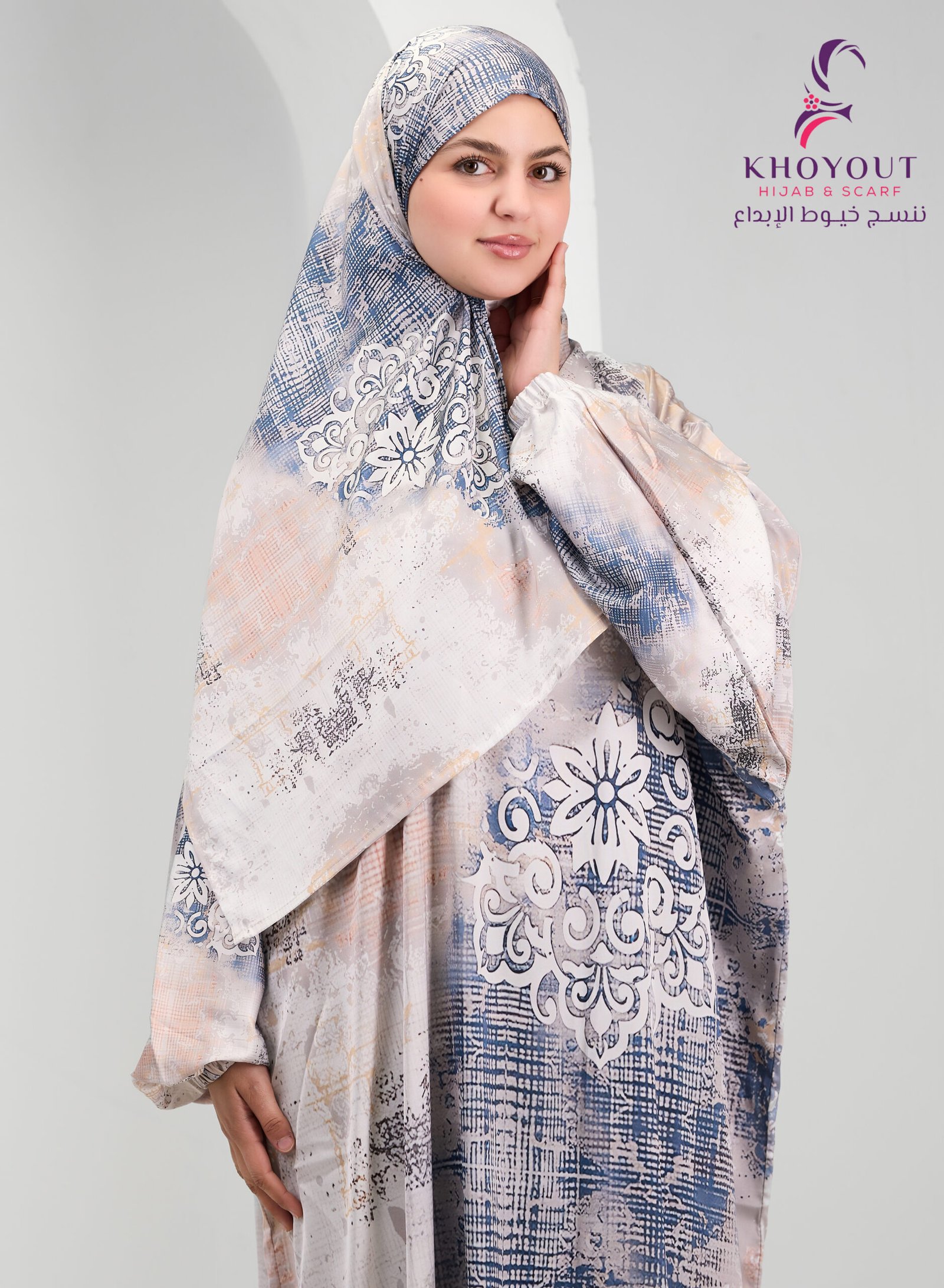 5O6A6458 printed satin prayer dress 75 - Image 1