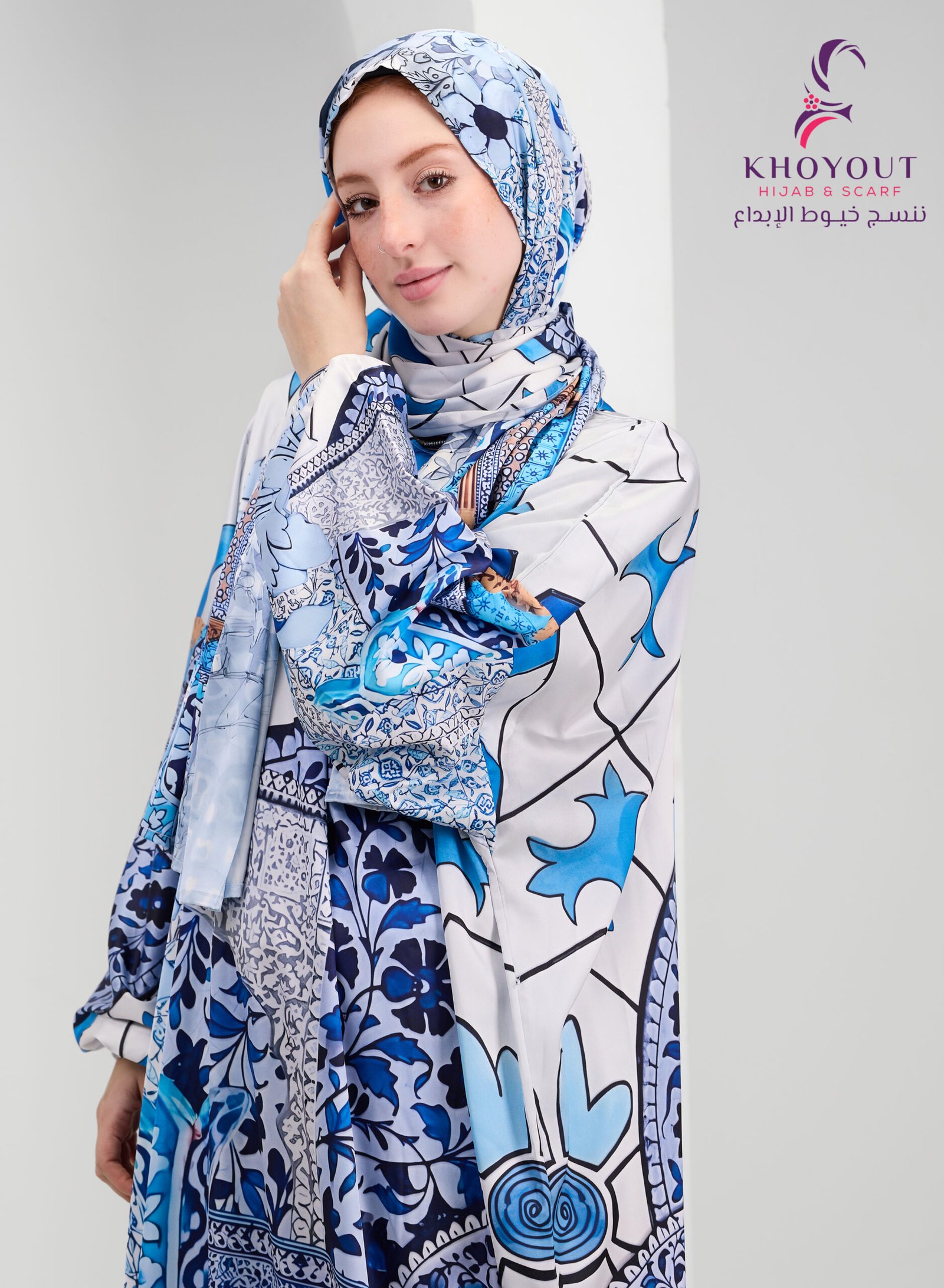 5O6A6463 printed satin prayer dress 76 - Image 1