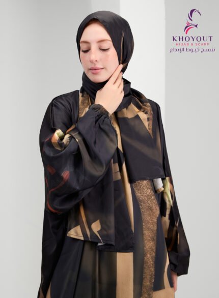 printed satin prayer dress 82