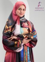 printed satin prayer dress 87 - Image 2