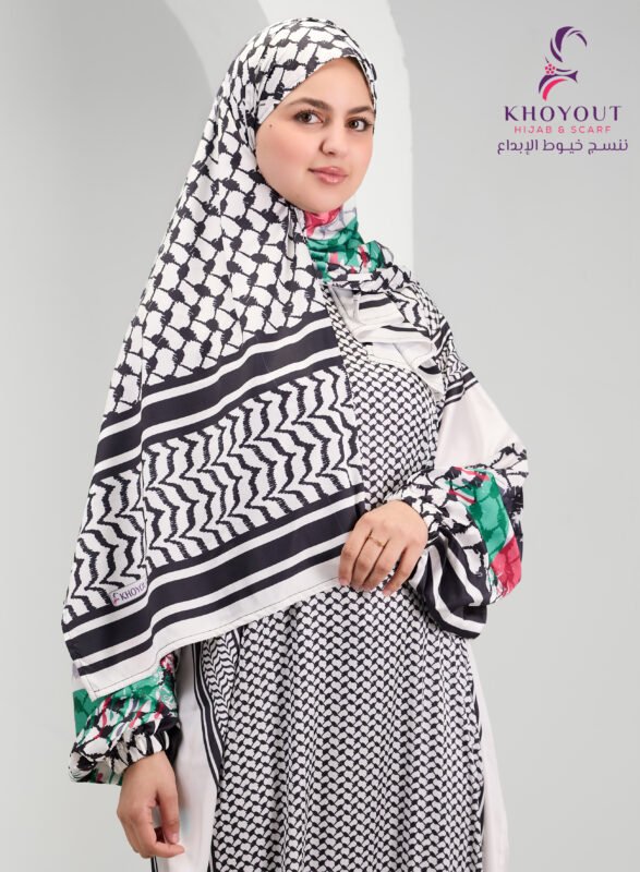 printed satin prayer dress 89